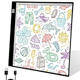 Leuchtplatte Din A4 für Kinder Lightpad A4 Touch Bedienung USB Dimmbar Leuchttisch A4...