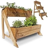 Onbest Hochbeet – aus FSC Holz – perfekt für Garten/Terrasse/Balkon – mit 2 oder 3...