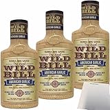 REMIA Wild Bill American Garlic Sauce Knoblauch Grillsauce 3er Pack (3x450ml Flasche) +...