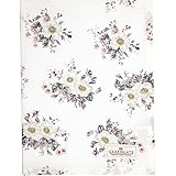 GreenGate Geschirrtuch Abella Weiß Blumen Baumwolle 50x70 Küchentuch