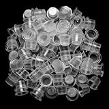 ATOMUS Tattoo Farbkappen Cups M 300 Stück Tattoo Kappe Inks Cups Transparent Pigment Cap...