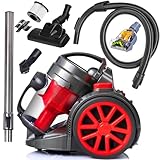 LEHMANN LHOCV-7018 Zyklon Staubsauger beutellos | Bodenstaubsauger mit Zyklontechnologie |...