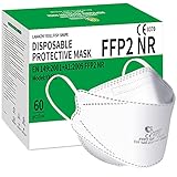 LAIANZHI 60 Stück FFP2 Masken Weiß, 4-lagige Staubschutzmaske Atmungsaktiv...