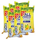 Gut & Günstig Feuchte Reinigungstücher in Spenderverpackung 480 Stück - 6er Pack für...