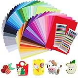 UOUNE Filz 50 Farben bastelfilz 20 x 30cm Bunte Filzplatten Bunter Filzstoff Filz Blätter...