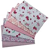 Jukway 6 Stück Baumwollstoff Meterware 50 x 50 cm Patchwork Stoffe zum Nähen Quilten DIY...