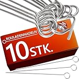 4smile Rouladennadeln - 10 Stück Rouladennadeln Edelstahl rostfrei 10 cm - Handliche...