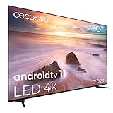 Cecotec Fernseher LED 70' Smart TV A2 Series ALU20070. 4K UHD, Android 11, Frameless,...