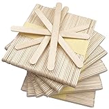 Firschoie 300 Stück Eisstiele Aus Holz, 114×10×2mm Holzstäbchen natürlicher Holzstab,...