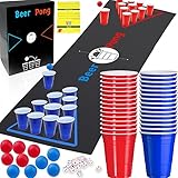 Lubibi Lustiges Trinkspiel für Erwachsene,82Pcs Beer Pong...