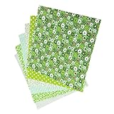 SEWACC 7 Stück Blumenmuster Baumwolltuch Baumwollstoff Patchwork Stoffpaket DIY Basteln...