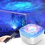 Sternenhimmel Projektor, LED Nachtlicht 3D Galaxy Sternenprojektor Lampe mit Musik...