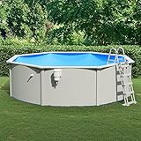 Pool mit Sicherheitsleiter, BULANED Pool Stahlwand, Swimmingpool, Gartenpool Komplettset,...