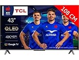 TCL QLED TV 4K 108cm TV 4K QLED 43QLED770 Google TV