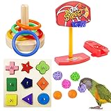 NAMIS Vogelspielzeug 13pcs Papagei Spielzeug Set papageienspielzeug Intelligenz...