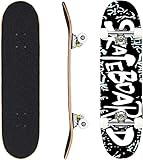 WeSkate Skateboard Komplettboard 79x20cm Holzboard für Anfänger mit ABEC-7 Kugellager 31...