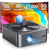 Ultimea Beamer Full HD 1080P Native mit Autofokus & 6D Autotrapezkorrektur, Beamer 4K...