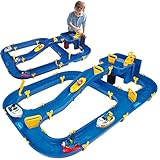 BIG - Waterplay Niagara - Wasserbahn blau, 130 x 90 x 22cm große Bahn, mit 3 Booten,...