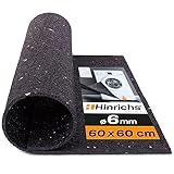 Hinrichs Antivibrationsmatte für Waschmaschinen 60 x 60 cm - Gummimatte - Zuschneidbare...