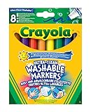 CRAYOLA Filzstifte Kinder Auswaschbar, Malstifte Set In 8 Verschiedenen Farbtönen,...