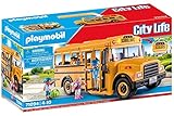 PLAYMOBIL City Life 71094 US Schulbus, Spielzeug-Bus mit Blinklicht, Spielzeug für Kinder...