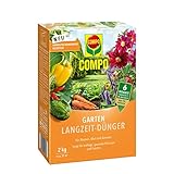 COMPO Garten Langzeit-Dünger für Gartenpflanzen, Umweltschonendere Rezeptur, 6 Monate...