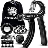 FitBeast Handtrainer Fingertrainer, Griffkraft Trainer Trainingsset - 5er-Pack,...