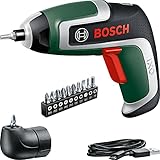 Bosch Akkuschrauber IXO (7. Generation; 3,6V; 2,0Ah; 5,5Nm; Set inkl. Winkel-Aufsatz; mit...