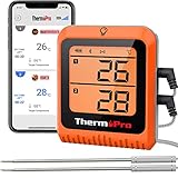 ThermoPro TP25H2 Bluetooth 5.0 Grillthermometer Wiederaufladbares Fleischthermometer mit...