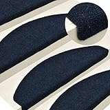 DCRAF Möbelset selbstklebend Stufenmatten 10 Stück Marineblau 56x17x3cm Nadelstanzer