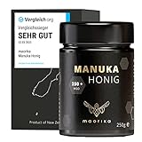 maorika - Manuka Honig 250 MGO + 250g im Glas (lichtundurchlässig, kein Plastik) -...