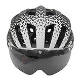 JTLB Leichter Fahrradhelm für Erwachsene mit Brille, Rücklicht, Mountainbike-Helm,...