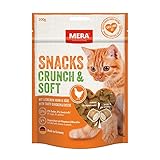 MERA Crunch & Soft mit Huhn & Käse, 200g köstliche Katzen Leckerlies, nahrhafter...