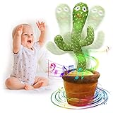 seOSTO Sprechender Tanzender Kaktus Plüschtier, Dancing Cactus Toy, Elektronischer...