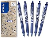 PILOT FriXion Clicker 0.7 – Farbe Blau – Radierbarer, nachfüllbarer Gel-Tintenroller...