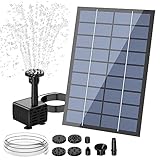 AISITIN Solar Springbrunnen für Außen 2.5W DIY Solarbrunnen für Draussen 2024 Upgrade...