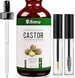 Kanzy Rizinusöl Bio Kaltgepresst 100% Rein, Organic Castor Oil for Hair Growth Natürlich...
