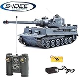 s-idee® 22002 Battle Panzer 99807 German Tiger 1:28 mit integriertem Infrarot Kampfsystem...