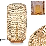 Stehleuchte Batumi, Bodenlampe aus Bambus in Natur, Stehlampe im skandinavischen Design m....