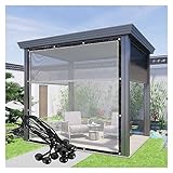 MYJIO Außenvorhänge Transparent Plane für Pergola Transparente Gewächshausplane, mit...