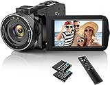 Videokamera Camcorder 1080P 30FPS 36MP Vlogging Kamera Recorder für YouTube, Digital...