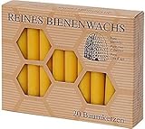 Baumkerzen 40 Stück aus 100% reinem Bienenwachs, 100/13 mm, Bienenwachskerzen,...