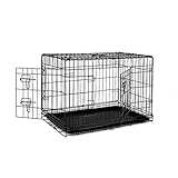 lionto Hundetransportkäfig Hundetransportbox Tiertransportbox Hundebox, (L) 76x49x56 cm...