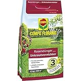 COMPO Rasendünger mit Unkrautvernichter, 3 Monate Langzeitwirkung, Unkrautvernichtung,...