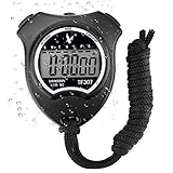 Digital Sport Stoppuhr Timer, Handheld Chronograph Digital Uhren Stoppuhr mit...