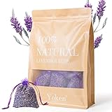 Yoken Natürliche Lavendelsäckchen Duftsäckchen für Schubladen und Schrank, 24 Stück...