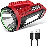 Eurpletyh LED Handscheinwerfer Taschenlampe 1200 Lumen mit 3600mAh Powerbank CREE Akku...