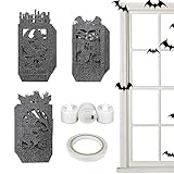 Odavom Halloween-Papierlaternen-Ornament,Halloween-Kürbis-Lichtdekoration -...