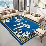 Kunsen Area Rugs Moderner Stil Outdoor Teppich blau Flickenteppich Teppich Wohnzimmer...