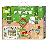 Lena 42629 Bastelkoffer mit vielfältigem Material zum Basteln, mit Moosgummi, Buntpapier,...